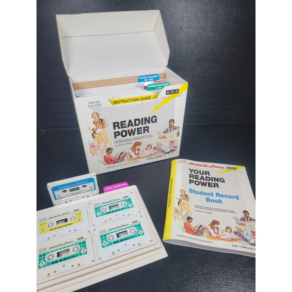 Hooked On Phonics SRA Your Reading Power Set : Cassettes, Record Book, Cards
